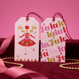 Fa La La Nussknacker-Ballett Rosa Mädchen-Weihnach Geschenkanhänger