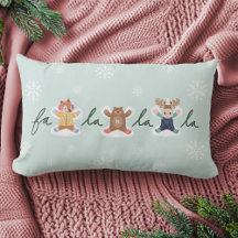 Fa La La Snow Angel Woodland Animals Fun Winter