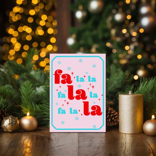 Fa La La Weihnachten Karte (Von Creator hochgeladen)