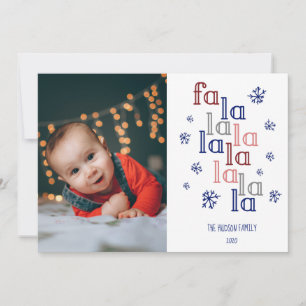 Fa La La Weihnachtskarte Feiertagskarte