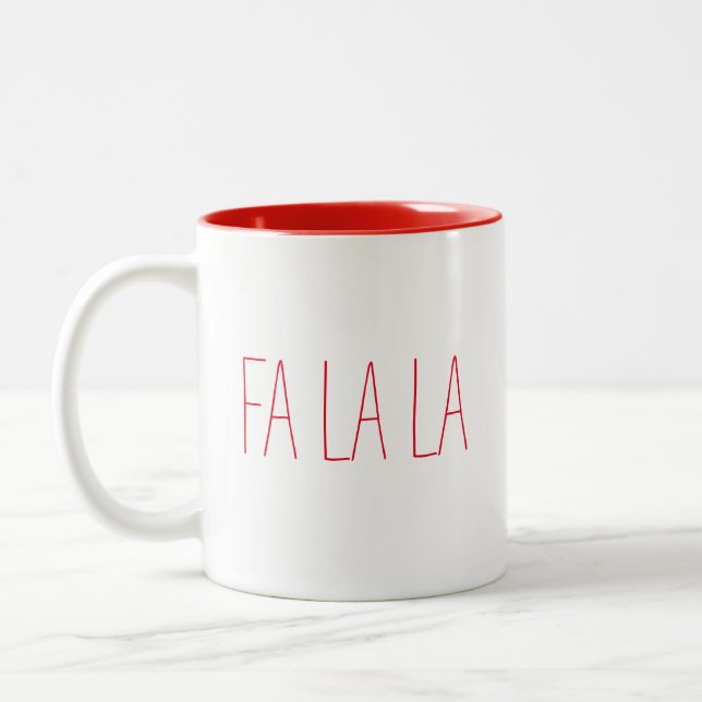 Fa La La Zweifarbige Tasse (Links)