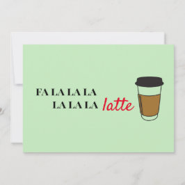 Fa la latte Funny Café Business Feiertagskarte