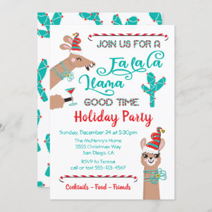 Fa la Llama Feierlichkeiten Einladung