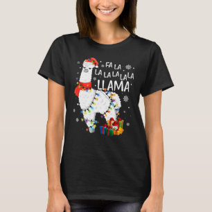 Fa La Llama Funny Christmas T-Shirt