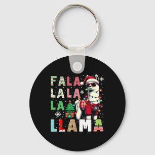 Fa La Llama Funny Llama Christmas Animal Lover Schlüsselanhänger