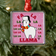 Fa La Llama Ornament - Baby Es ist kalt draußen