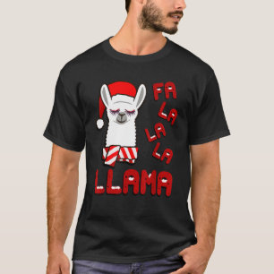 Fa La Llama Shirt, Fa La Llama Weihnachten Pajama T-Shirt