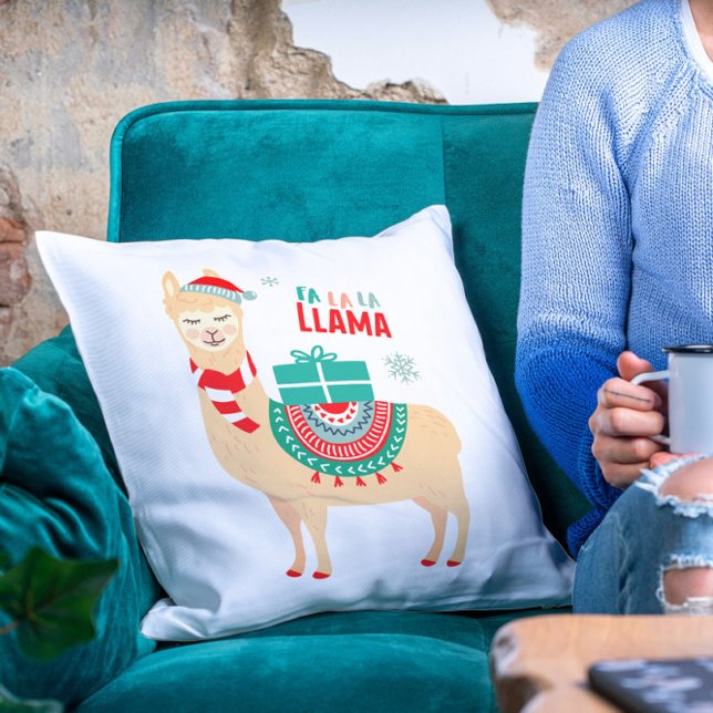 Fa La Llama | Weihnachten Kissen (Von Creator hochgeladen)