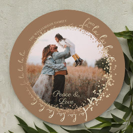 Fa La Magical Gold Weihnachtslied 1 Foto Feiertagskarte