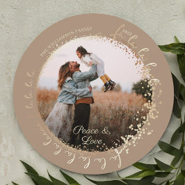 Fa La Magical Gold Weihnachtslied 1 Foto Feiertagskarte