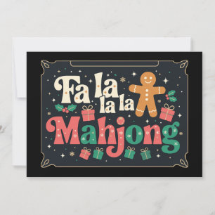 Fa La Mahjong Weihnachten Lebkuchen Xmas Ferien Einladung