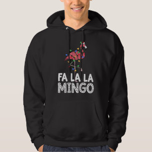 Fa La Mingo Flamingo Weihnachtsbaum Lichter Trop Hoodie