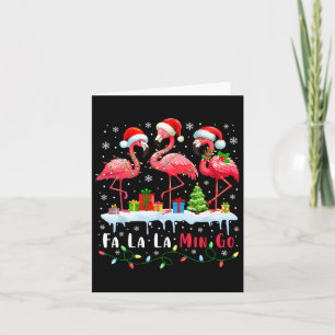 Fa La Mingo Flamingo Weihnachtsfeier Tropical Xmas Karte