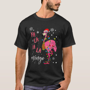 Fa La Mingo Weihnachtsmannmütze Weihnachten T-Shirt