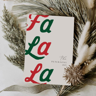 Fa La Modern Red Retro Karierte Weihnachten