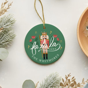 Fa La Nutcracker Weihnachtsfeier Raute Diamond Fot Keramik Ornament