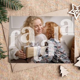 Fa La Overlay Typografy' Foto Weihnachten