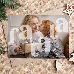 Fa La Overlay Typografy' Foto Weihnachten