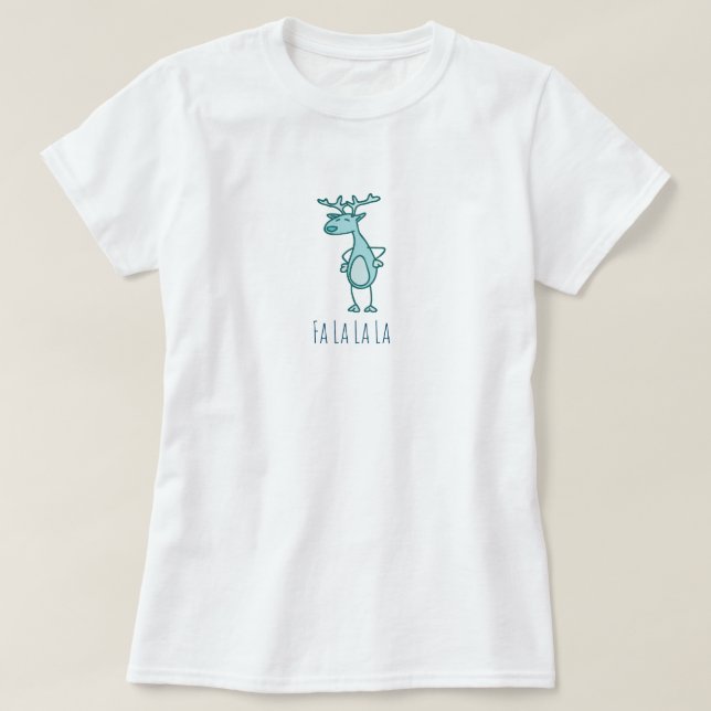 Fa La Reindeer Basic TShirt (Design vorne)