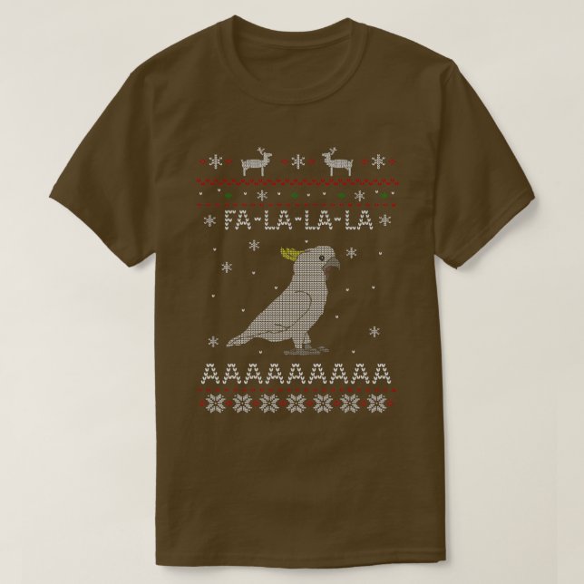FA LA Ugly Christmas Sulfur Cockatoo T-Shirt (Design vorne)