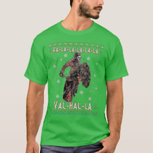 Fa La Val-hal-la-Viking Weihnachten Ugly Sweater T-Shirt