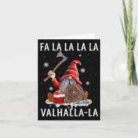 Fa La Valhalla Xmas Gnome Beard Viking Weapon