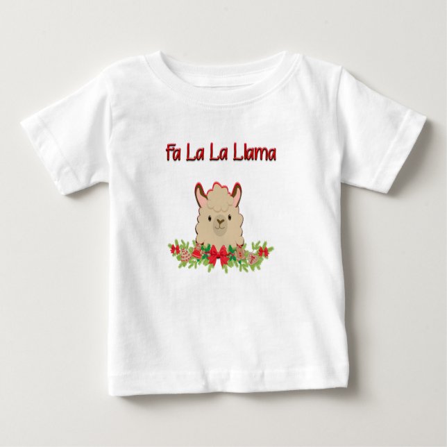 Fa-Lala Lama Baby T-shirt (Vorderseite)