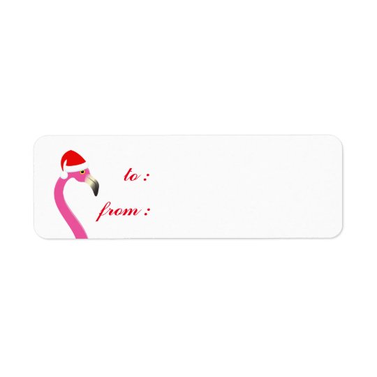 Fa-Lalala Flamingo-Feiertag zu/von Aufkleber