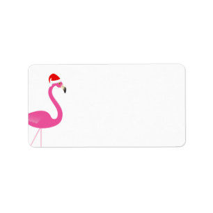 Fa-Lalala Flamingo-Feiertags-Adressen-Etikett Adressaufkleber
