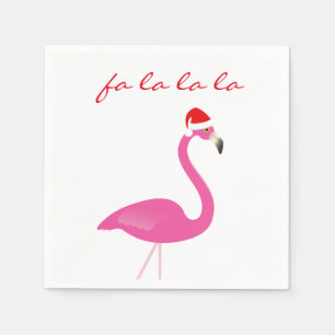 Fa-Lalala Flamingo-Feiertags-Serviette Serviette