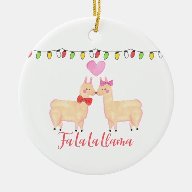 Fa-Lalalama Keramik Ornament (Vorne)