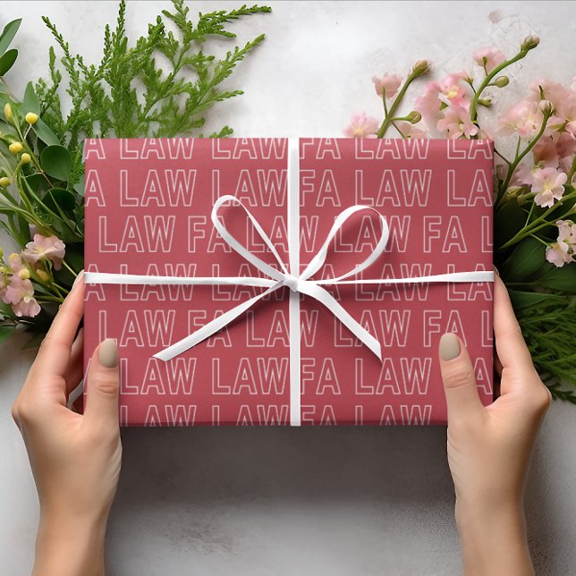 Fa Law Law Funny Lawyer Joke Christmas Geschenkpapier (Von Creator hochgeladen)