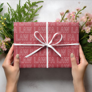 Fa Law Law lustiger Anwalt Witz Weihnachten Geschenkpapier