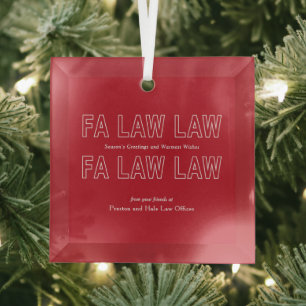 Fa Law Law Lustiger Anwalt Witz Weihnachten Ornament Aus Glas
