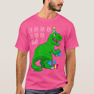 Fa Ra Ra Rawr Christmas Dinosaurier T Rex Xmas Tre T-Shirt