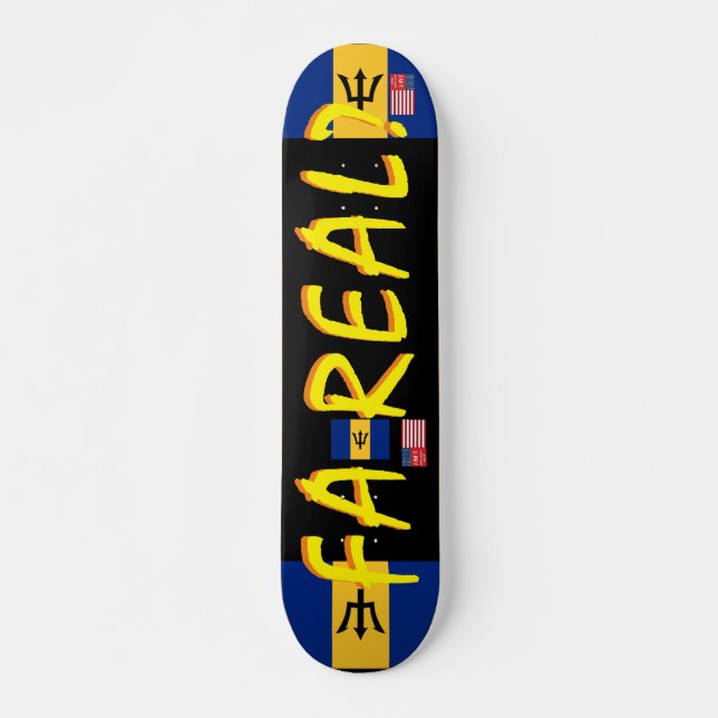 FA REAL JMT BARB 7 3/4" Skateboard Deck (Vorne)