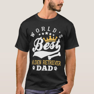 Fa World Best Golden Retriever Vater T-Shirt