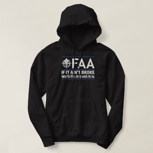 FAA Bundesstaatliche Luftfahrtbehörde Shirt Funny  (Design vorne)