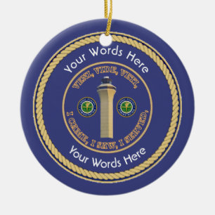 FAA Universal Shield Keramik Ornament