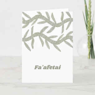 Fa'afetai Dankeskarte