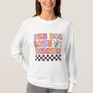 Fab-BOO-lausige Lehrerin Halloween Long Sleeve T-Shirt