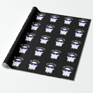 Fab-Boo-Lous Funny Ghost Pun Dark BG Geschenkpapier