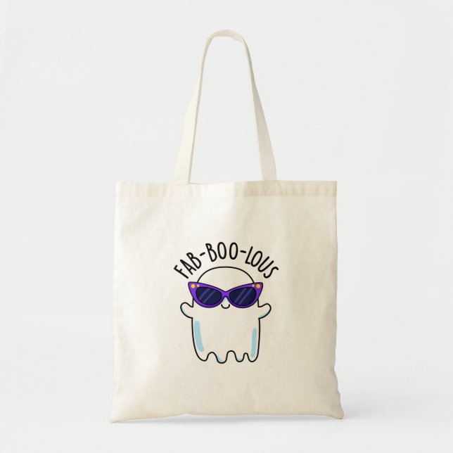 Fab-Boo-Lous Funny Ghost Pun Tragetasche (Vorne)