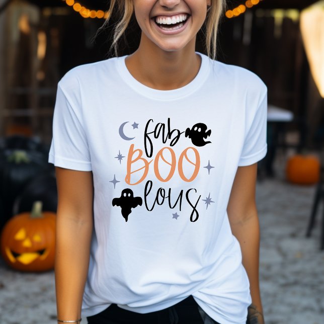 fab Boo lous Funny Ghost Womens Halloween T-Shirt (Von Creator hochgeladen)