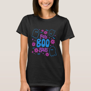 Fab BOO Lous Geister Fledermäuse Sterne Halloween T-Shirt