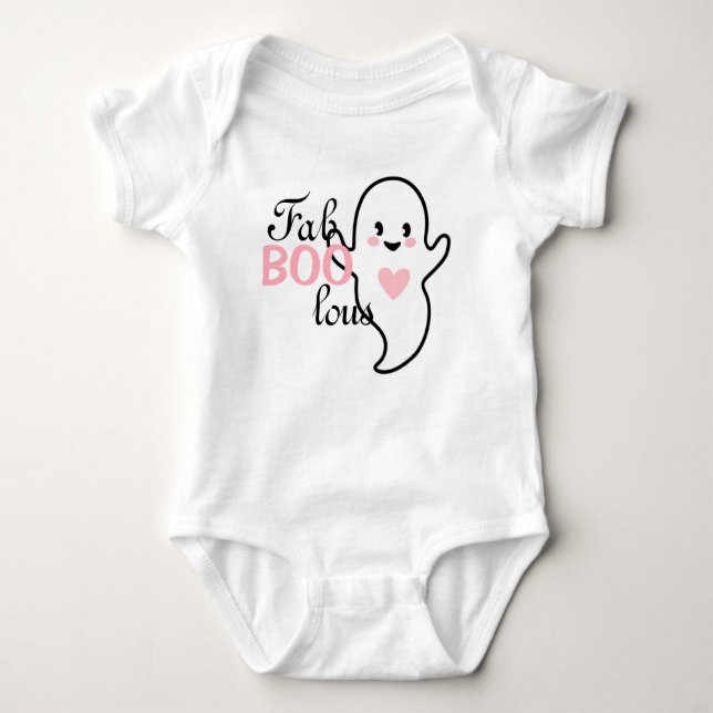Fab Boo Lous Ghost Baby Strampler (Vorderseite)