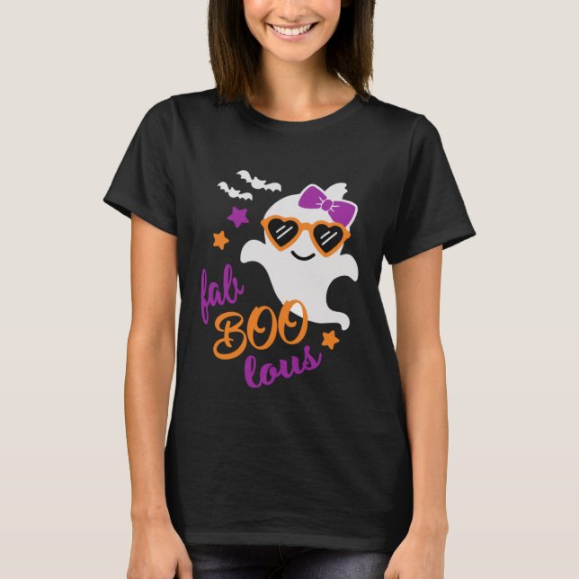 Fab Boo Lous Halloween Ghost T-Shirt (Vorderseite)