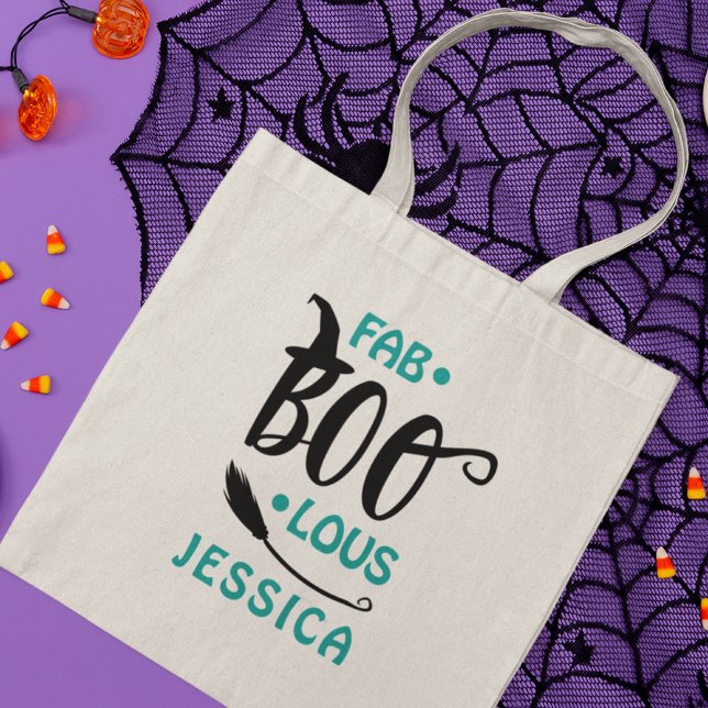 Fab-Boo-Lous Halloween Personalisierter Name Tragetasche (Von Creator hochgeladen)