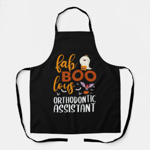 Fab Boo Lous Kieferorthopädie-Assistent Halloween Schürze