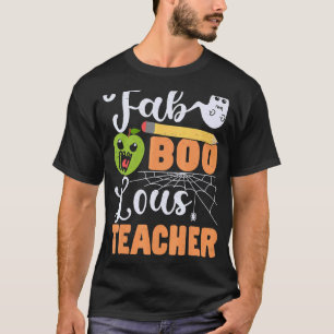 Fab Boo Lous Lehrer Boo Crew Zurück zur Schule Hal T-Shirt